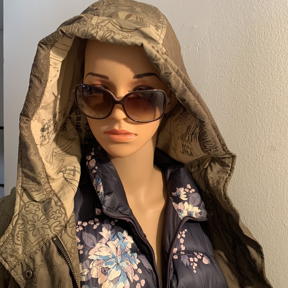 $65 - Desigual Hunt Green size S/M coat w/hood